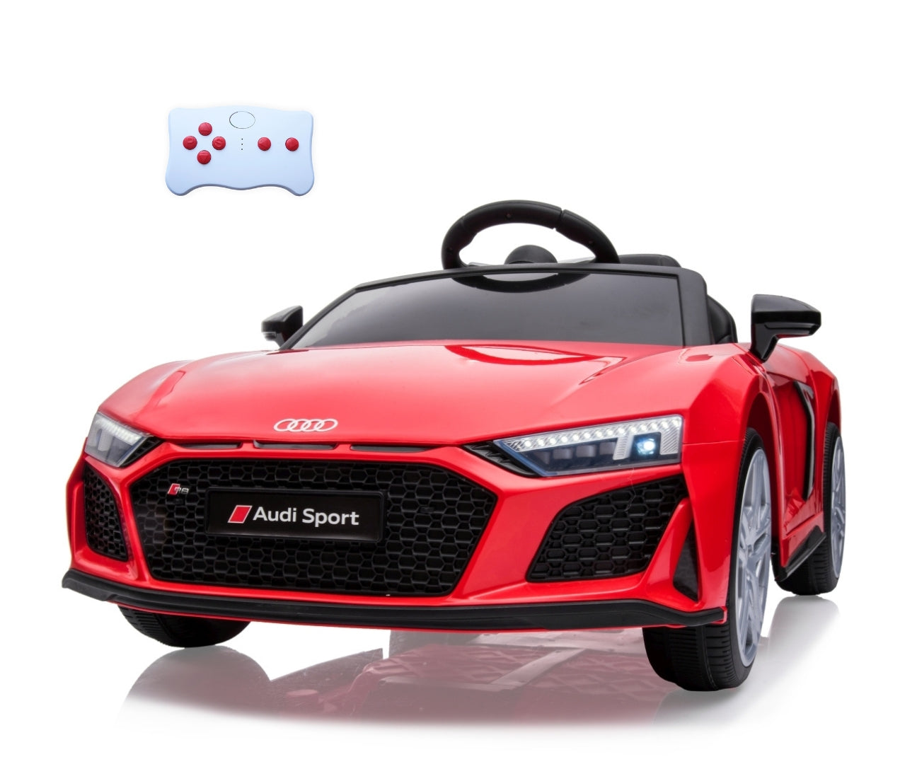 Audi R8 Spyder lasten sähköauto punainen 3+ - Sähköautot - Lasten ajoneuvot