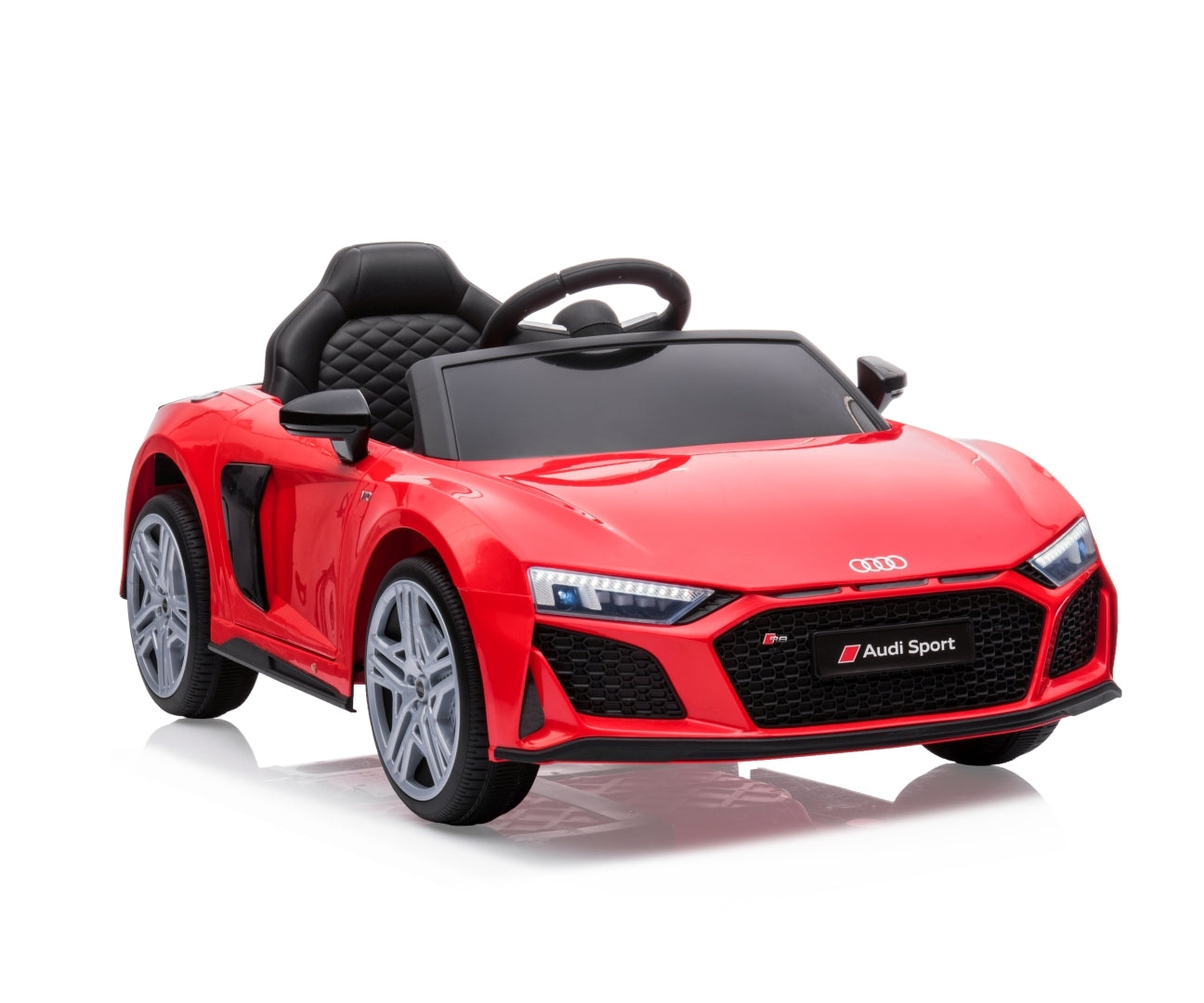 Audi R8 Spyder lasten sähköauto punainen 3+ - Sähköautot - Lasten ajoneuvot