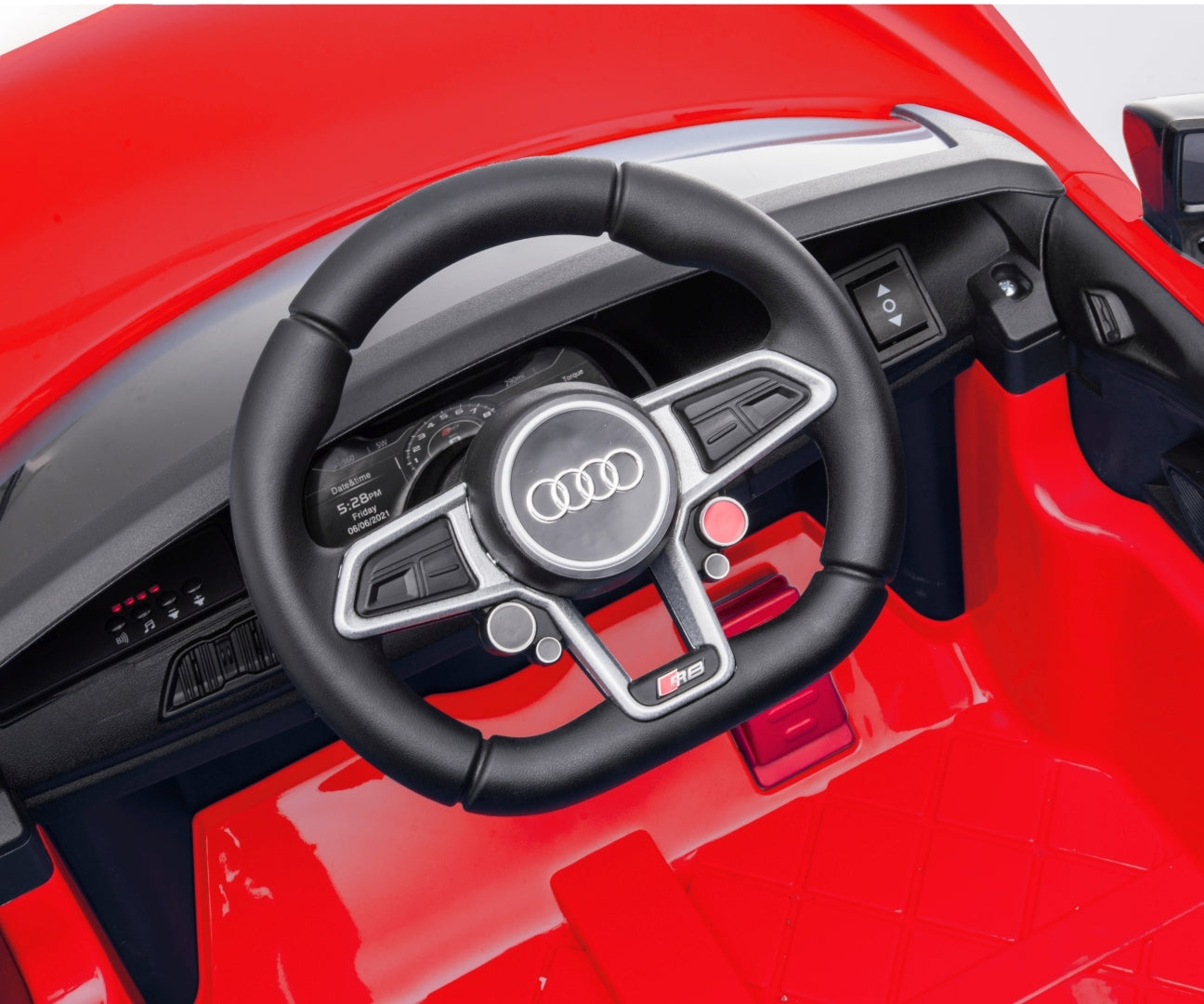 Audi R8 Spyder lasten sähköauto punainen 3+ - Sähköautot - Lasten ajoneuvot