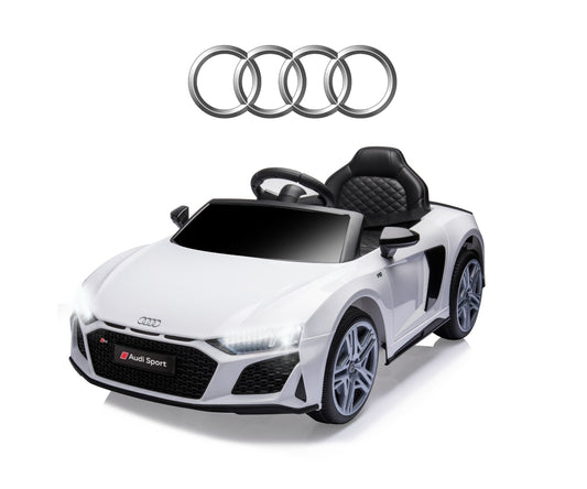 Audi R8 Spyder lasten sähköauto valkoinen 3+ - Sähköautot - Lasten ajoneuvot