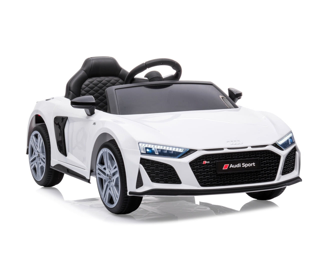 Audi R8 Spyder lasten sähköauto valkoinen 3+ - Sähköautot - Lasten ajoneuvot