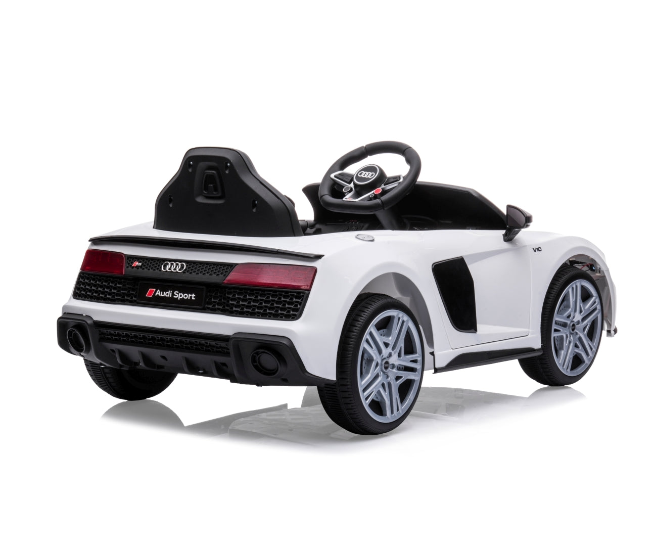 Audi R8 Spyder lasten sähköauto valkoinen 3+ - Sähköautot - Lasten ajoneuvot