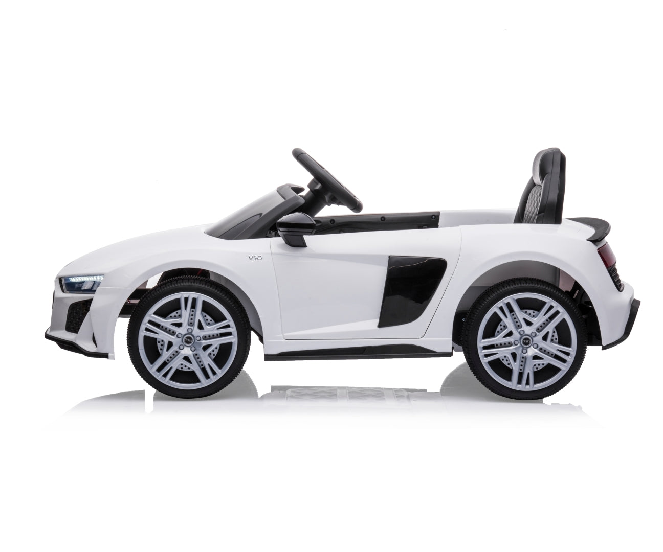 Audi R8 Spyder lasten sähköauto valkoinen 3+ - Sähköautot - Lasten ajoneuvot