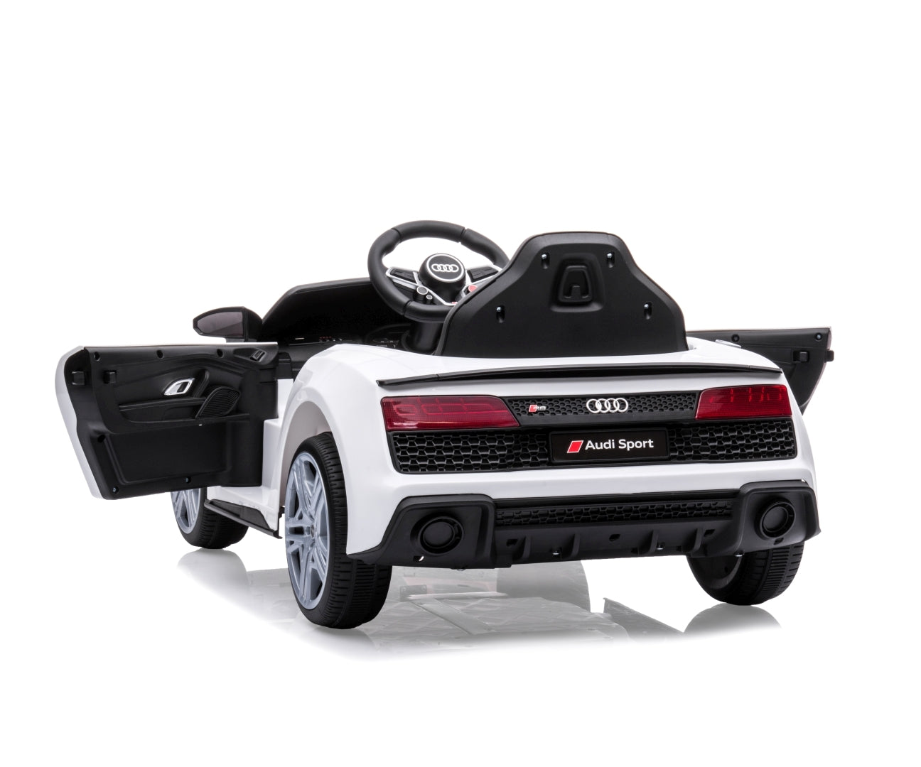 Audi R8 Spyder lasten sähköauto valkoinen 3+ - Sähköautot - Lasten ajoneuvot