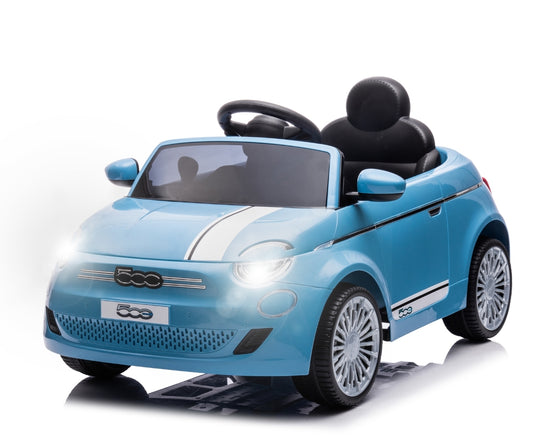 Fiat 500e lasten sähköauto sininen 3+ - Sähköautot - Lasten ajoneuvot