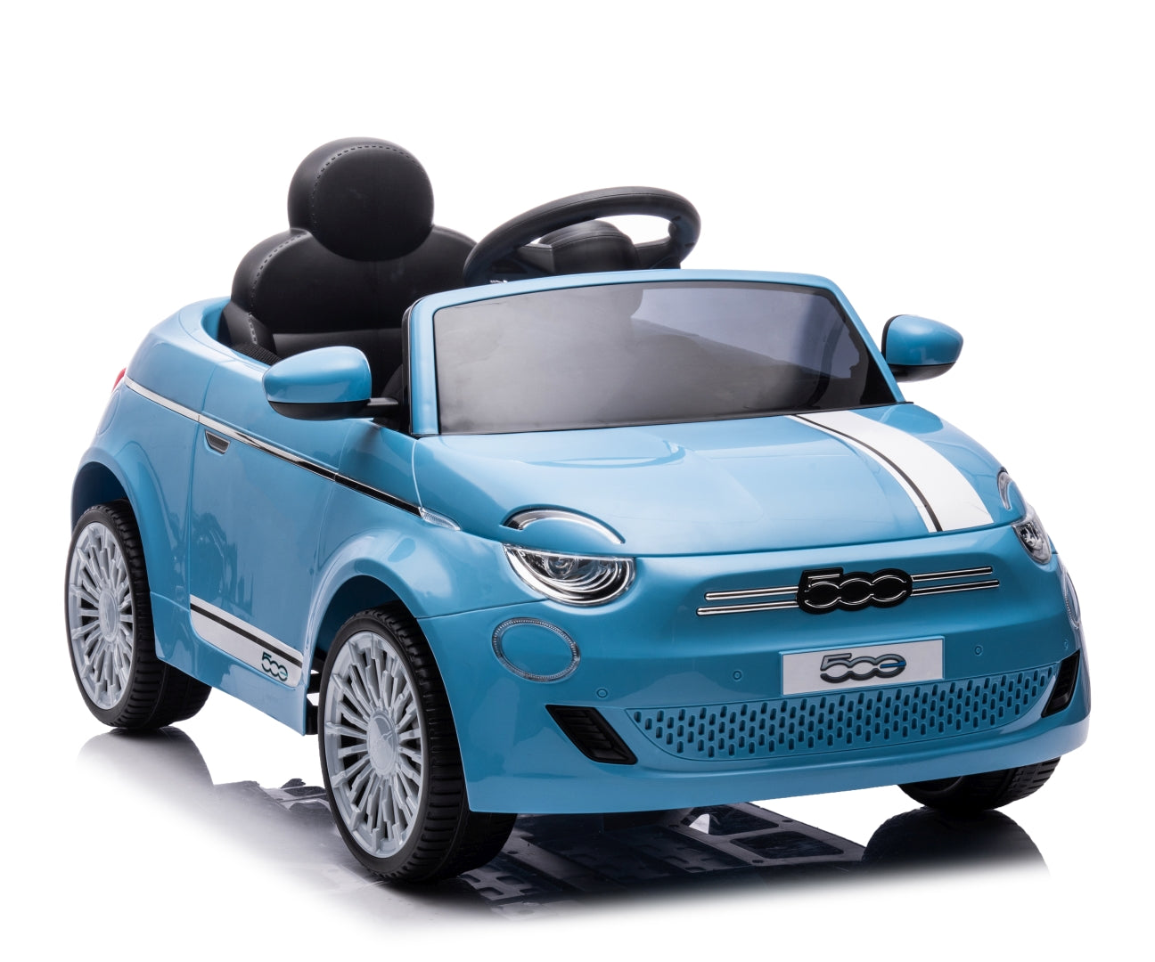 Fiat 500e lasten sähköauto sininen 3+ - Sähköautot - Lasten ajoneuvot
