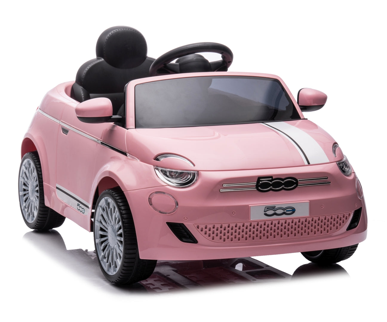 Fiat 500e lasten sähköauto pinkki 3+ - Sähköautot - Lasten ajoneuvot