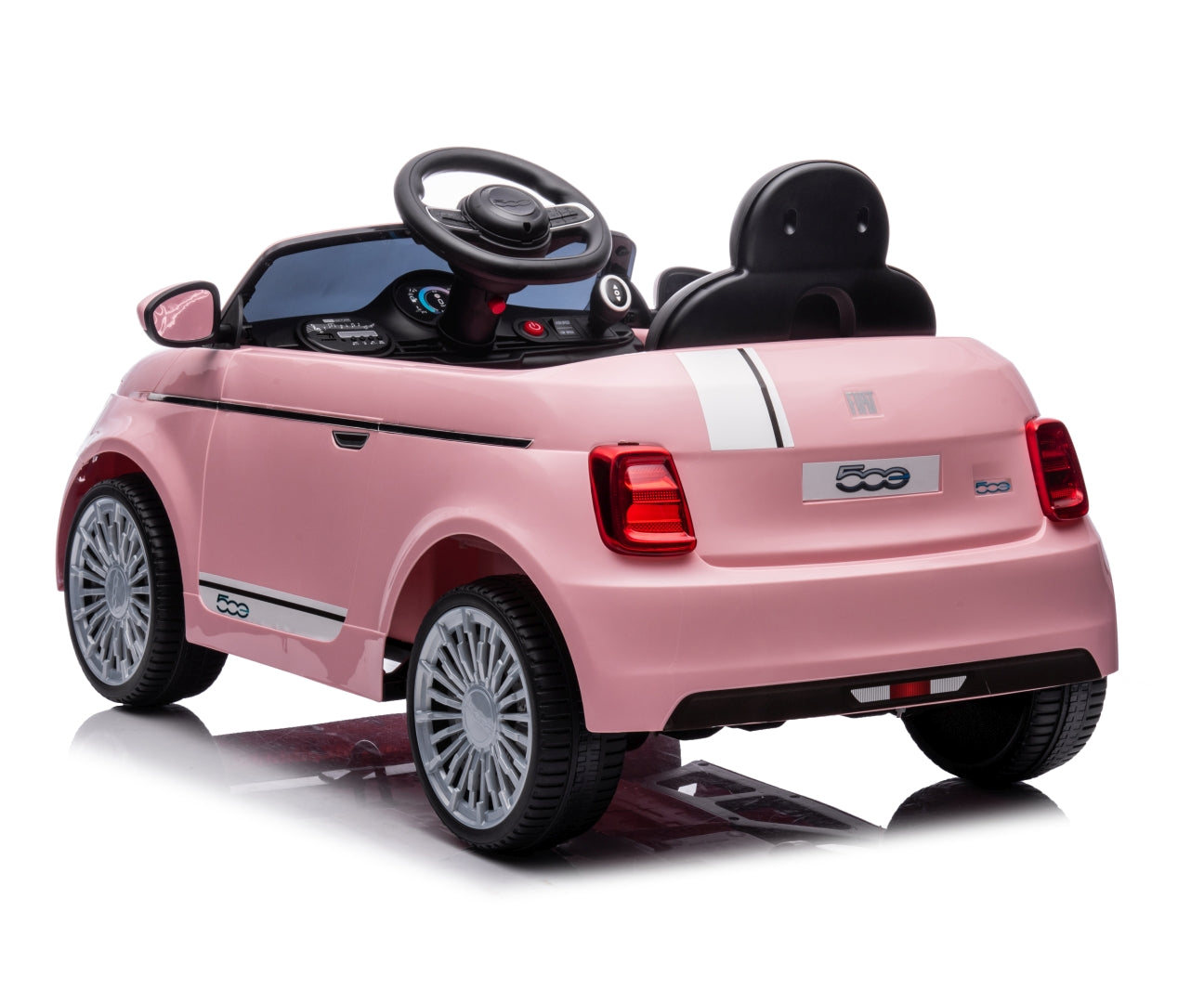 Fiat 500e lasten sähköauto pinkki 3+ - Sähköautot - Lasten ajoneuvot