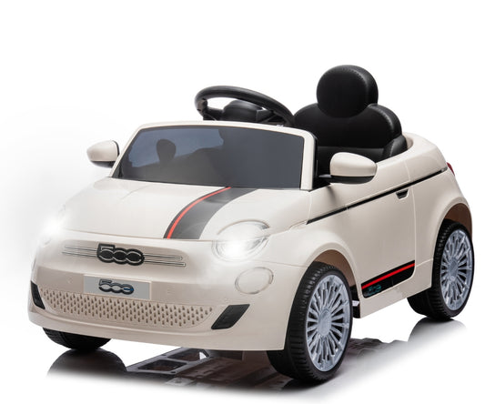 Fiat 500e lasten sähköauto valkoinen 3+ - Sähköautot - Lasten ajoneuvot
