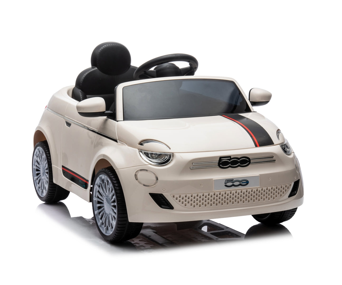 Fiat 500e lasten sähköauto valkoinen 3+ - Sähköautot - Lasten ajoneuvot