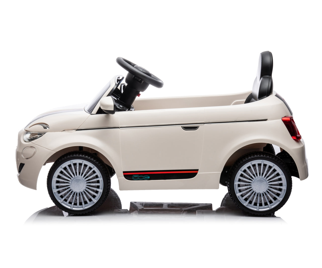 Fiat 500e lasten sähköauto valkoinen 3+ - Sähköautot - Lasten ajoneuvot