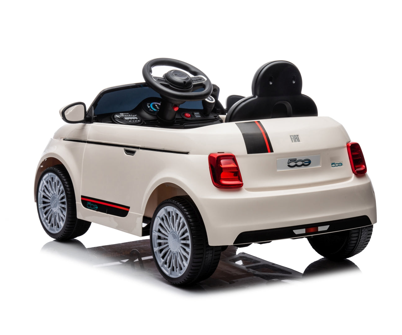 Fiat 500e lasten sähköauto valkoinen 3+ - Sähköautot - Lasten ajoneuvot