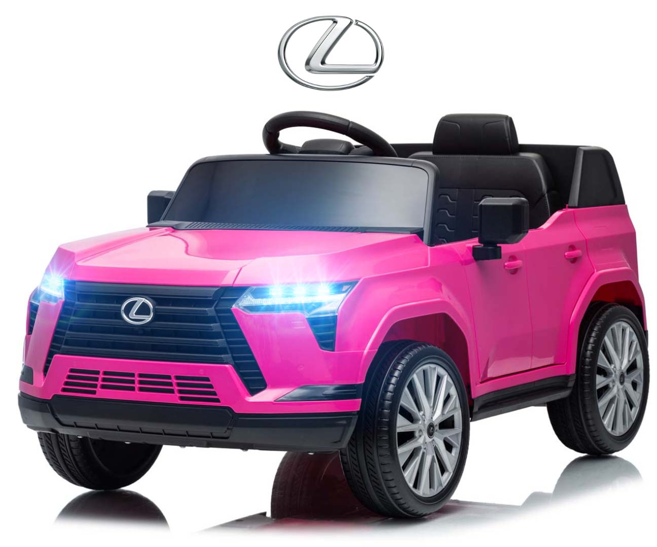 Lexus GX550 sähköauto lapsille, pinkki - Sähköautot - Lasten ajoneuvot