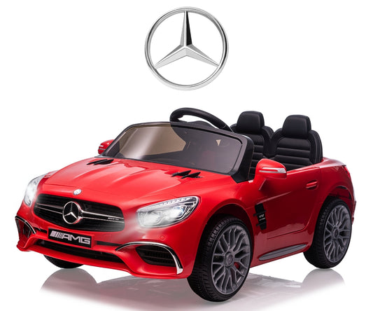 Mercedes-Benz SL65 AMG lasten sähköauto punainen 3+ - Sähköautot - Lasten ajoneuvot