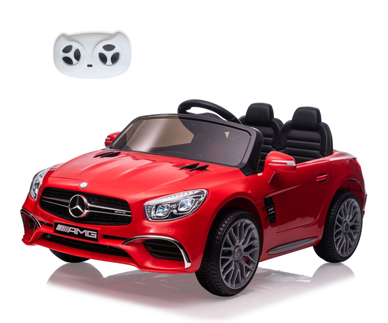 Mercedes-Benz SL65 AMG lasten sähköauto punainen 3+ - Sähköautot - Lasten ajoneuvot