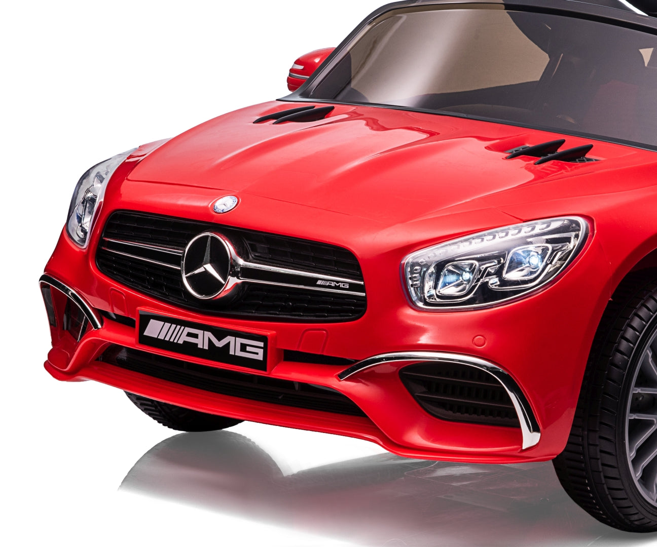 Mercedes-Benz SL65 AMG lasten sähköauto punainen 3+ - Sähköautot - Lasten ajoneuvot