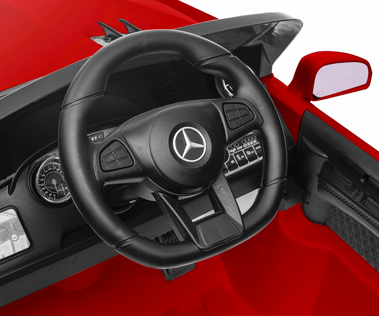 Mercedes-Benz SL65 AMG lasten sähköauto punainen 3+ - Sähköautot - Lasten ajoneuvot