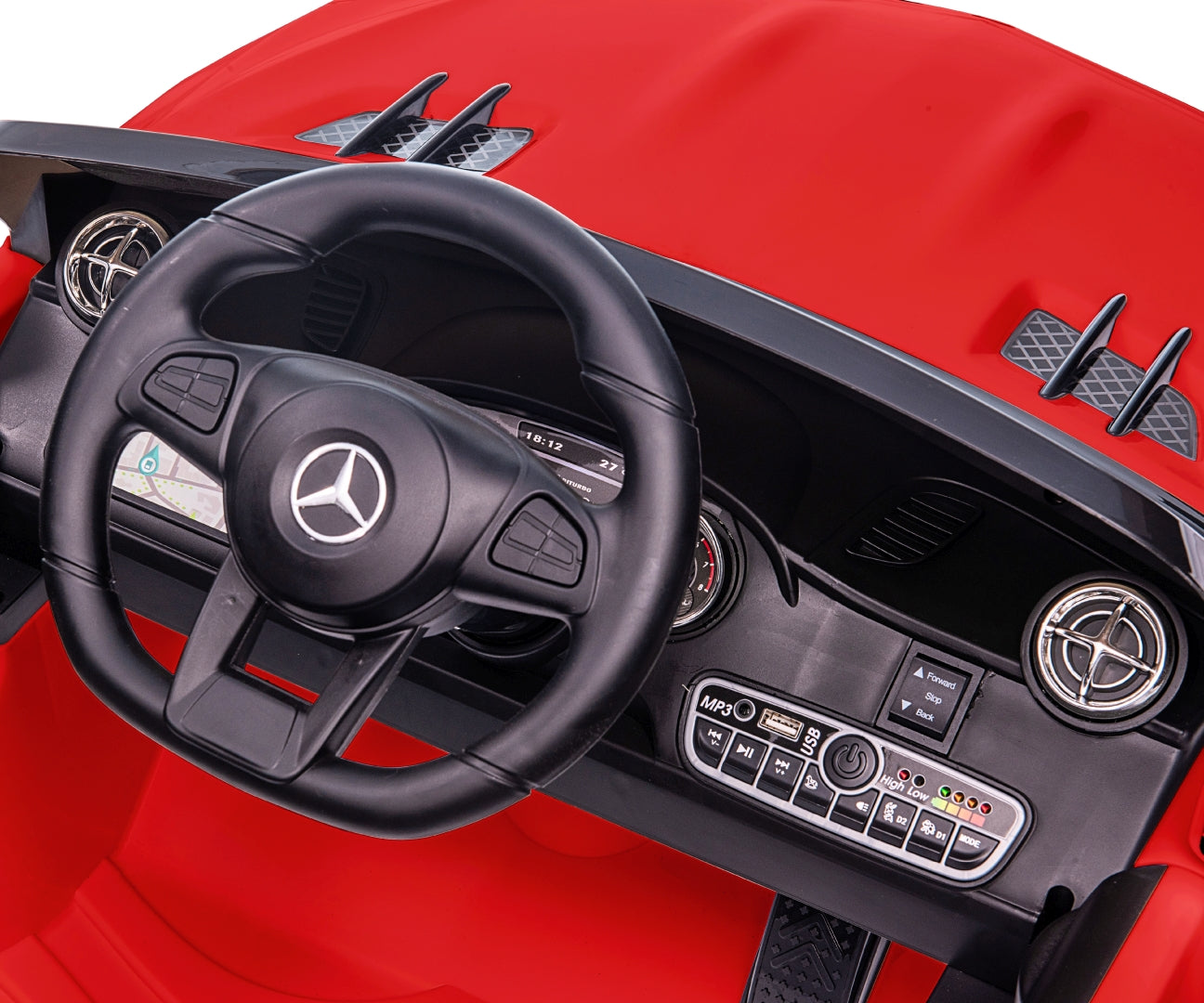 Mercedes-Benz SL65 AMG lasten sähköauto punainen 3+ - Sähköautot - Lasten ajoneuvot