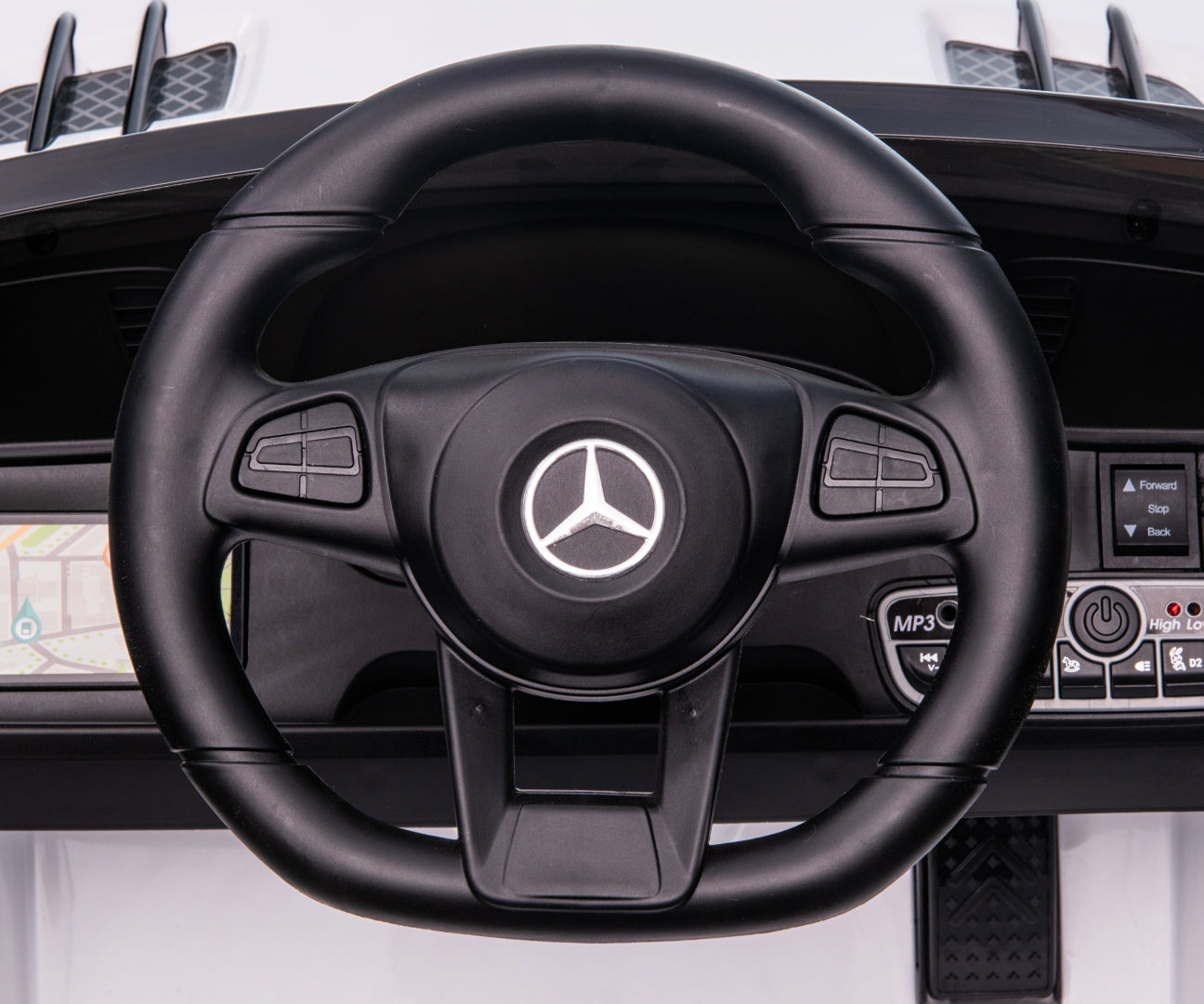 Mercedes-Benz SL65 AMG lasten sähköauto valkoinen 3+ - Sähköautot - Lasten ajoneuvot