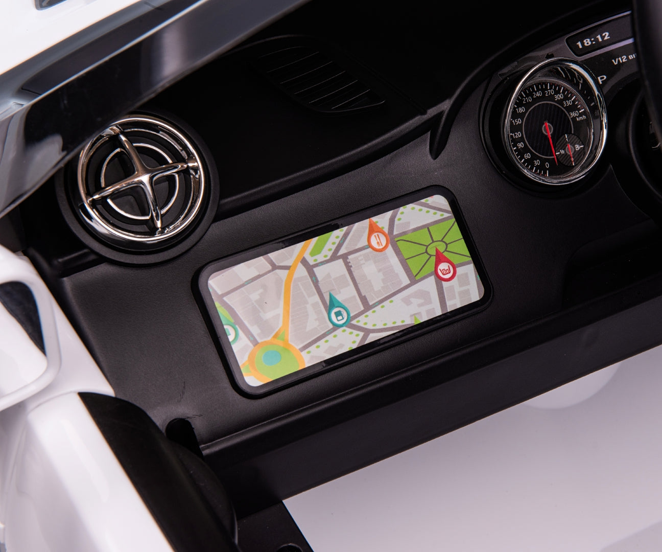 Mercedes-Benz SL65 AMG lasten sähköauto valkoinen 3+ - Sähköautot - Lasten ajoneuvot