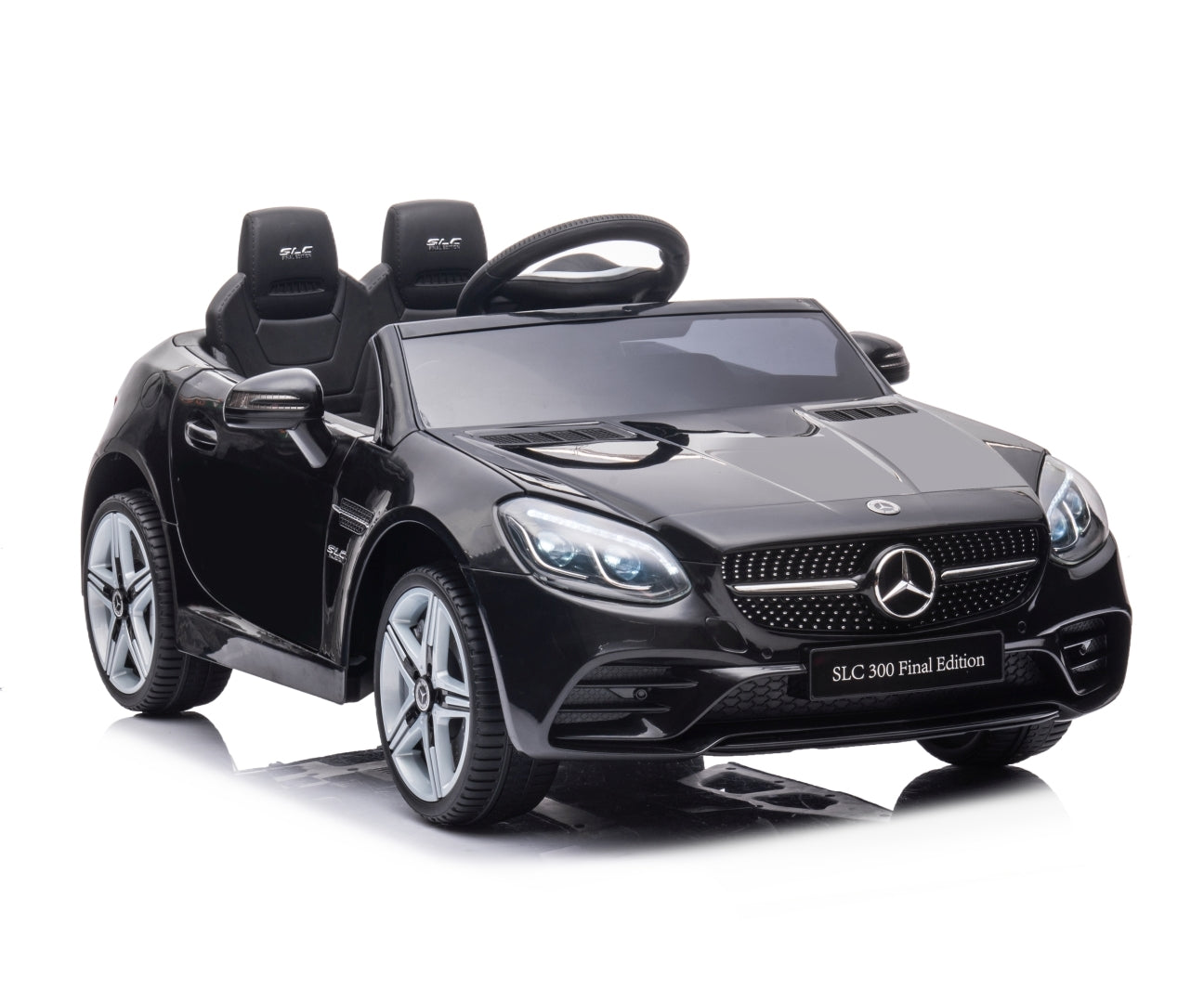 Mercedes-Benz SLC lasten sähköauto musta 3+ - Sähköautot - Lasten ajoneuvot