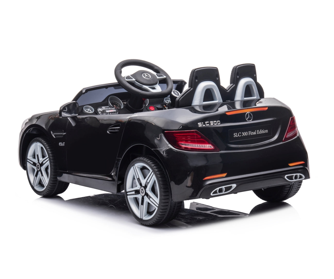 Mercedes-Benz SLC lasten sähköauto musta 3+ - Sähköautot - Lasten ajoneuvot