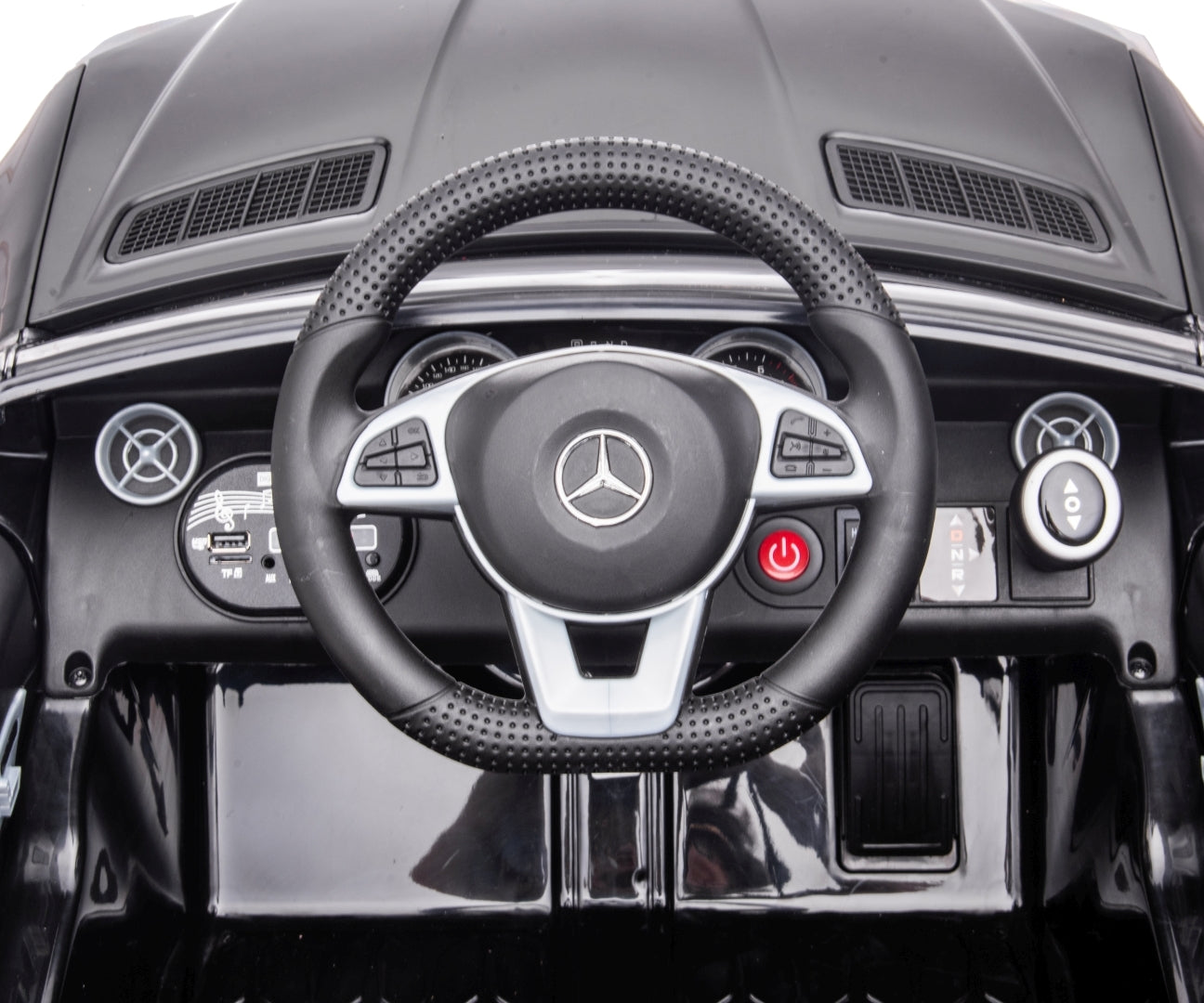 Mercedes-Benz SLC lasten sähköauto musta 3+ - Sähköautot - Lasten ajoneuvot