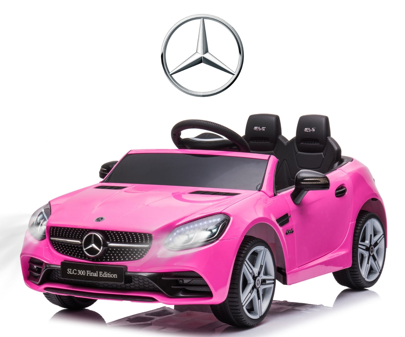 Mercedes-Benz SLC lasten sähköauto pinkki 3+ - Sähköautot - Lasten ajoneuvot
