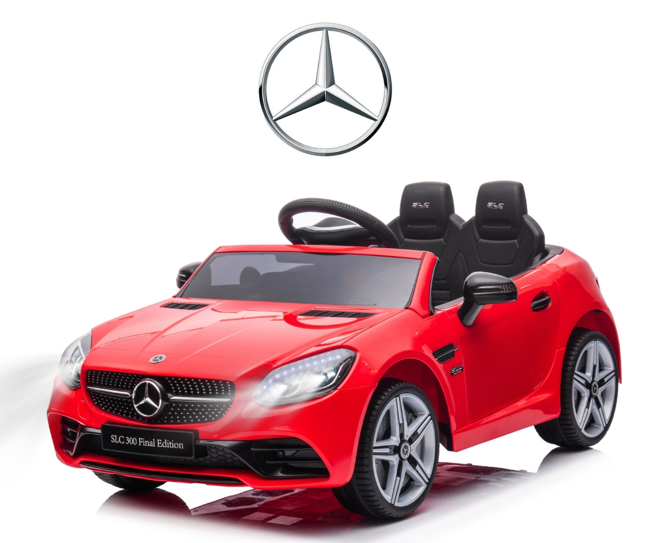 Mercedes-Benz SLC lasten sähköauto punainen 3+ - Sähköautot - Lasten ajoneuvot