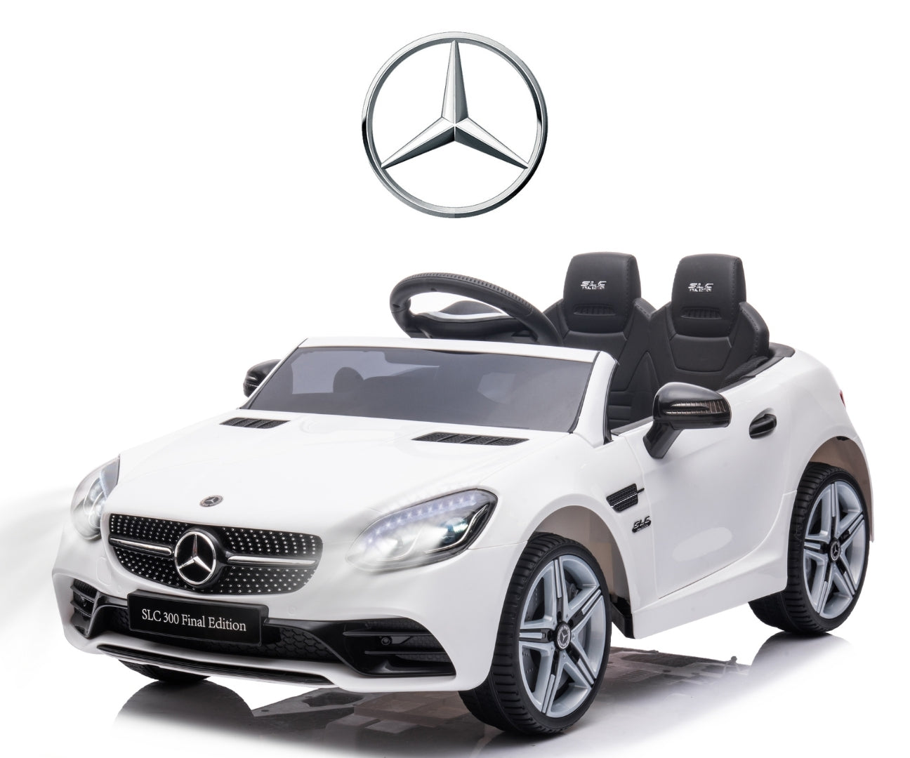 Mercedes-Benz SLC lasten sähköauto valkoinen 3+ - Sähköautot - Lasten ajoneuvot