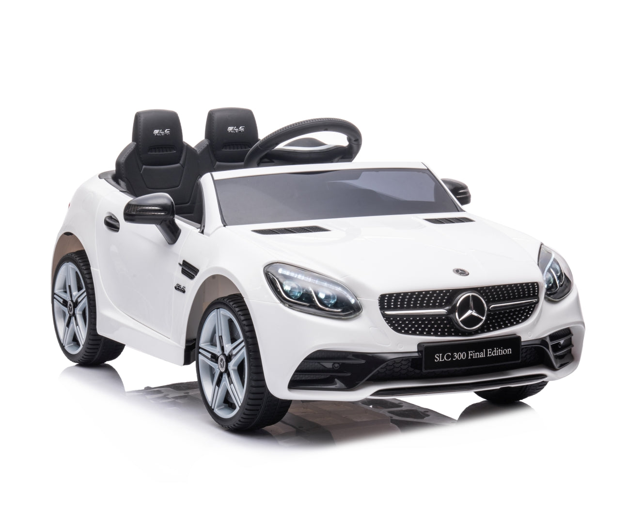 Mercedes-Benz SLC lasten sähköauto valkoinen 3+ - Sähköautot - Lasten ajoneuvot