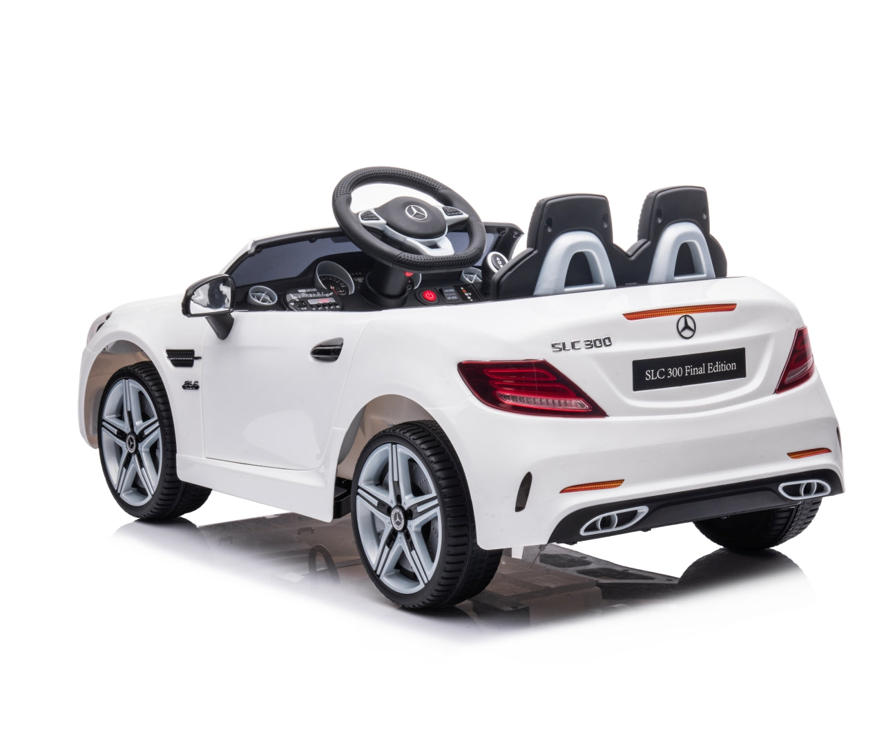 Mercedes-Benz SLC lasten sähköauto valkoinen 3+ - Sähköautot - Lasten ajoneuvot