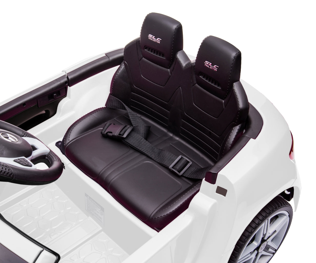 Mercedes-Benz SLC lasten sähköauto valkoinen 3+ - Sähköautot - Lasten ajoneuvot