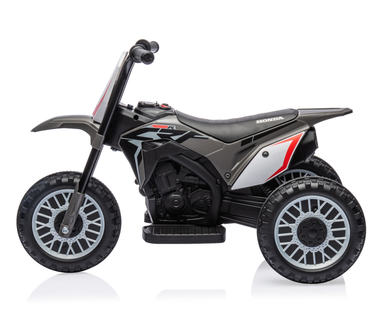 Honda CRF450R -sähkömoottoripyörä, harmaa, 24 kk+ - Ride-ons - Lasten ajoneuvot