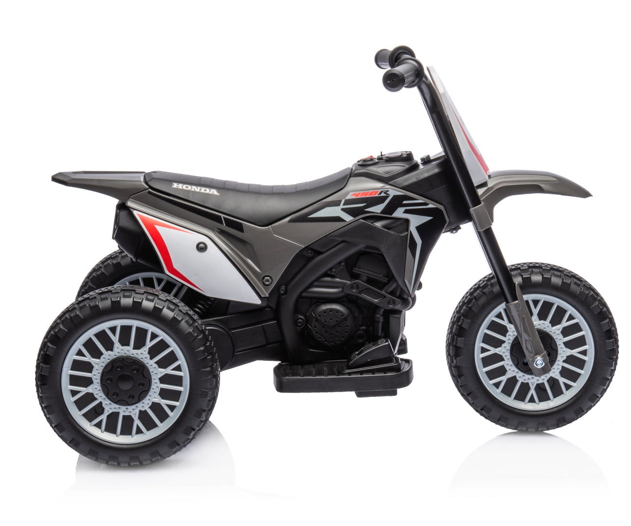 Honda CRF450R -sähkömoottoripyörä, harmaa, 24 kk+ - Ride-ons - Lasten ajoneuvot