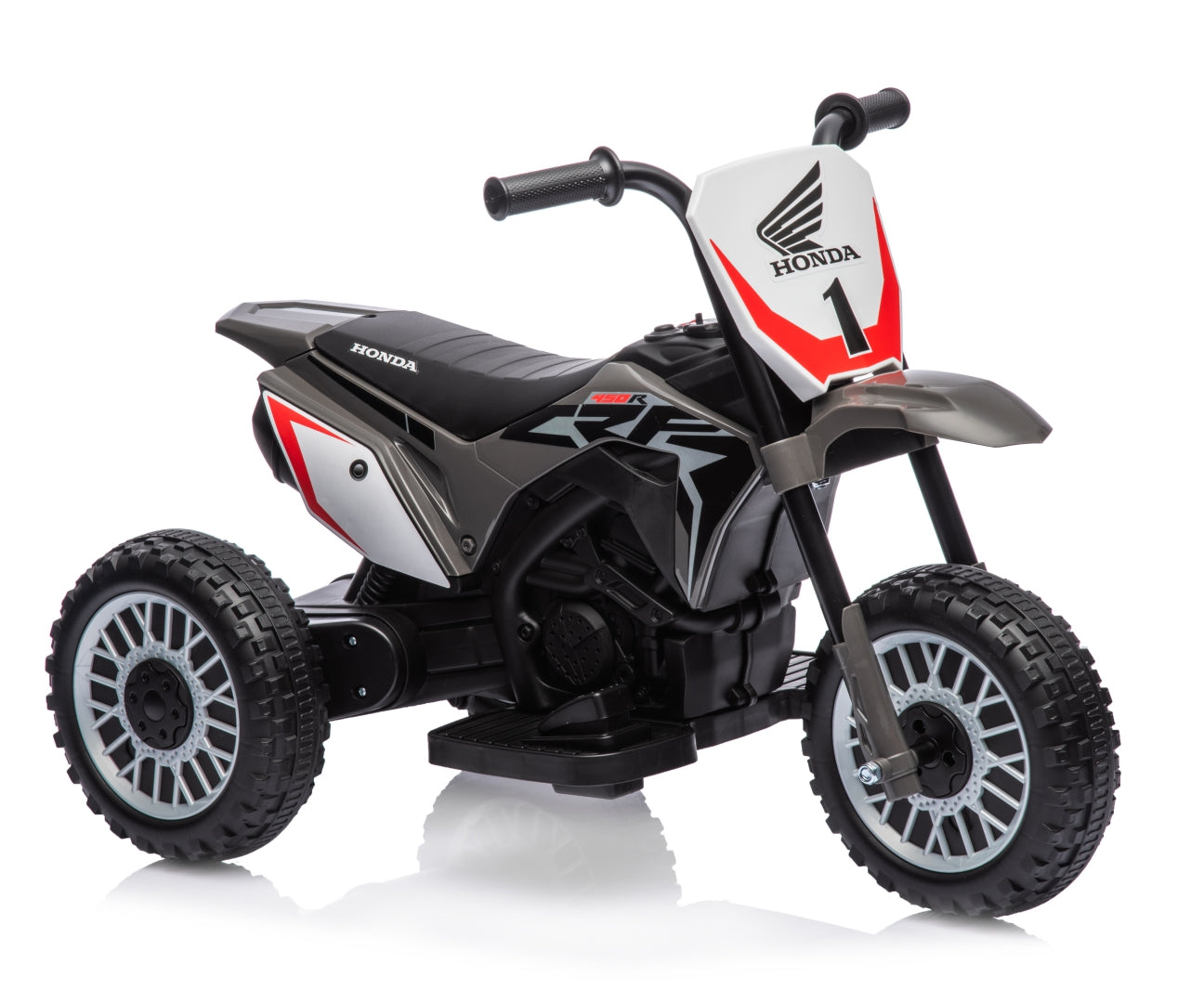 Honda CRF450R -sähkömoottoripyörä, harmaa, 24 kk+ - Ride-ons - Lasten ajoneuvot