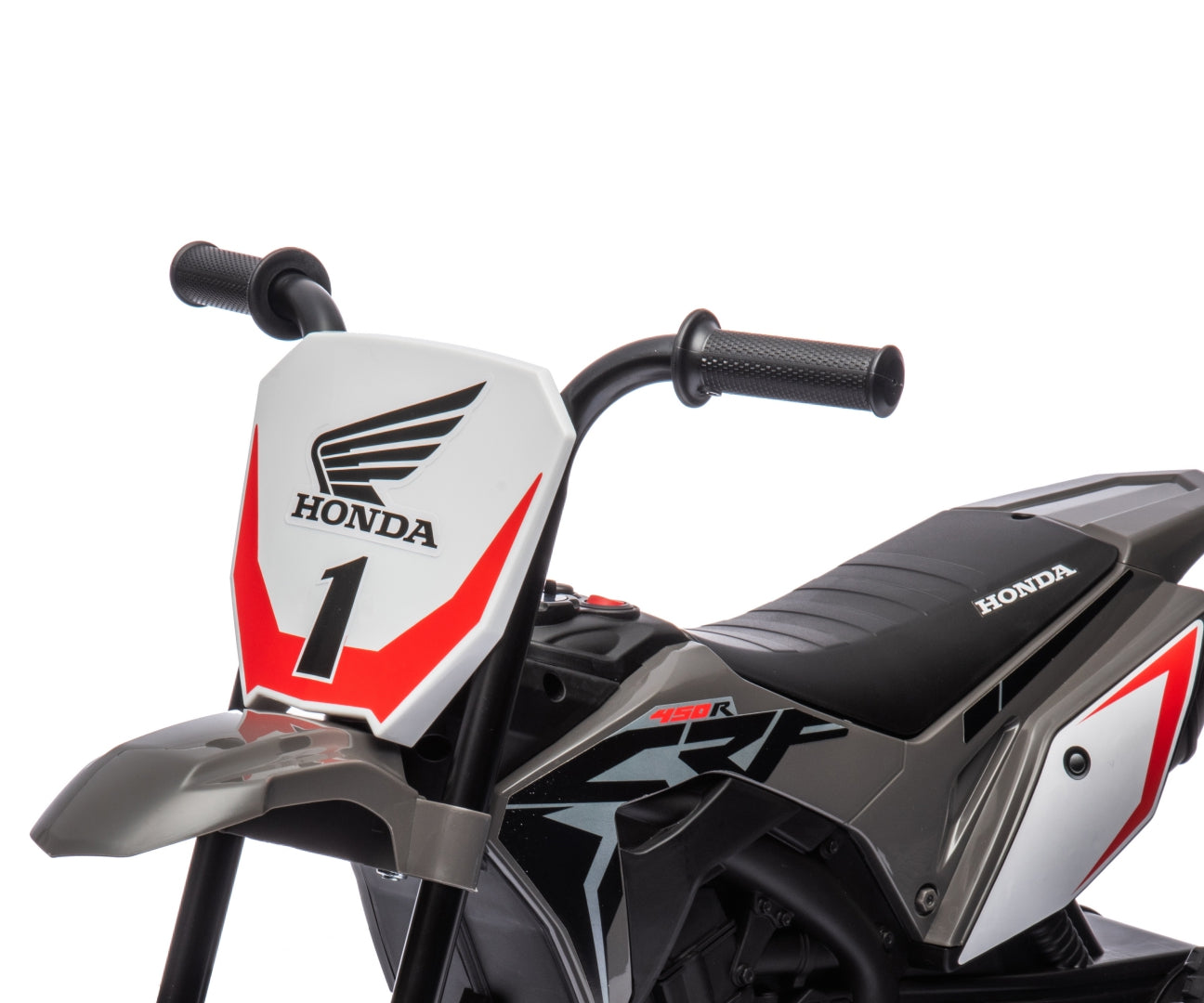 Honda CRF450R -sähkömoottoripyörä, harmaa, 24 kk+ - Ride-ons - Lasten ajoneuvot