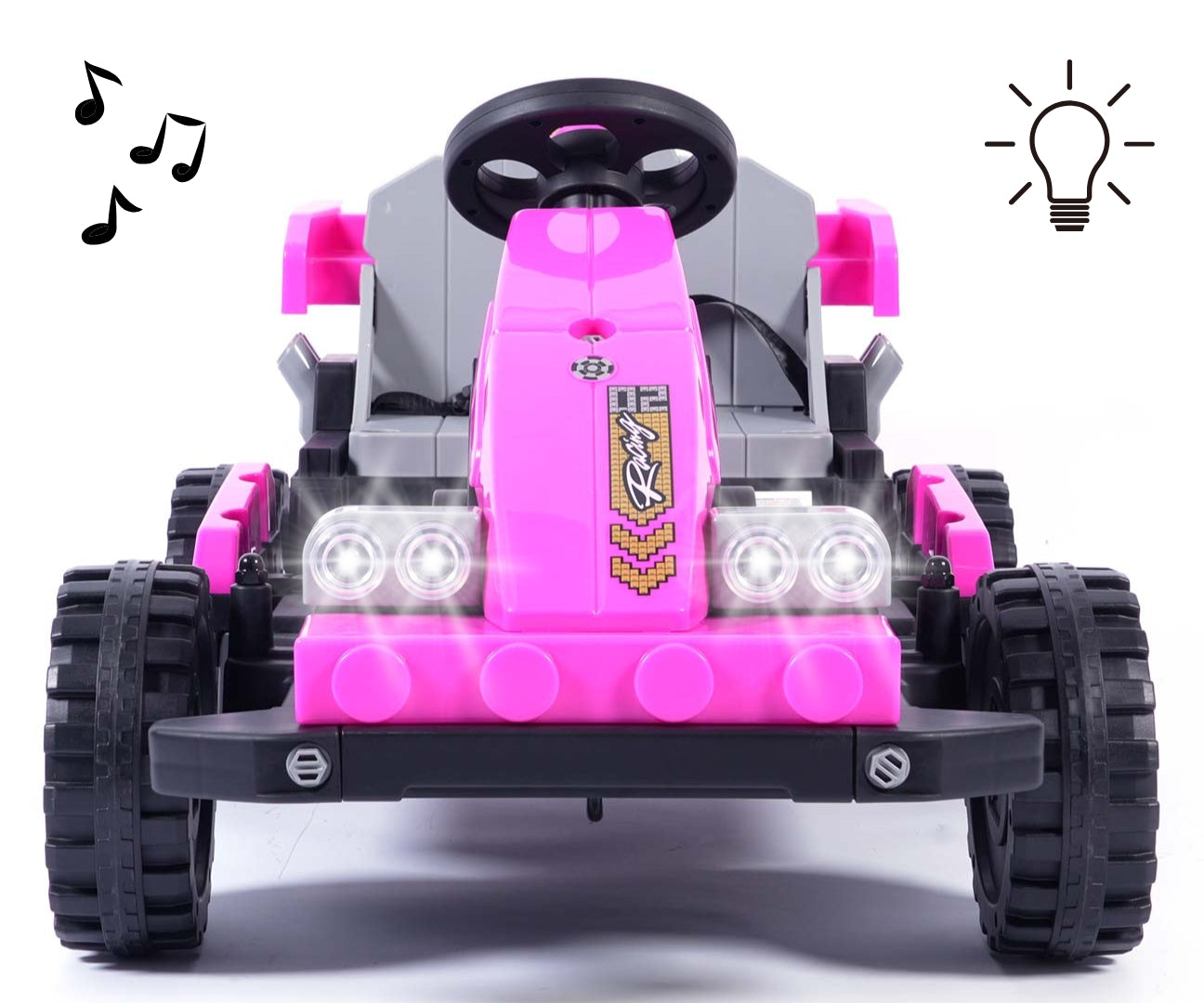 Prime 2in1 sähköauto lapsille, pinkki - Sähköautot - Lasten ajoneuvot