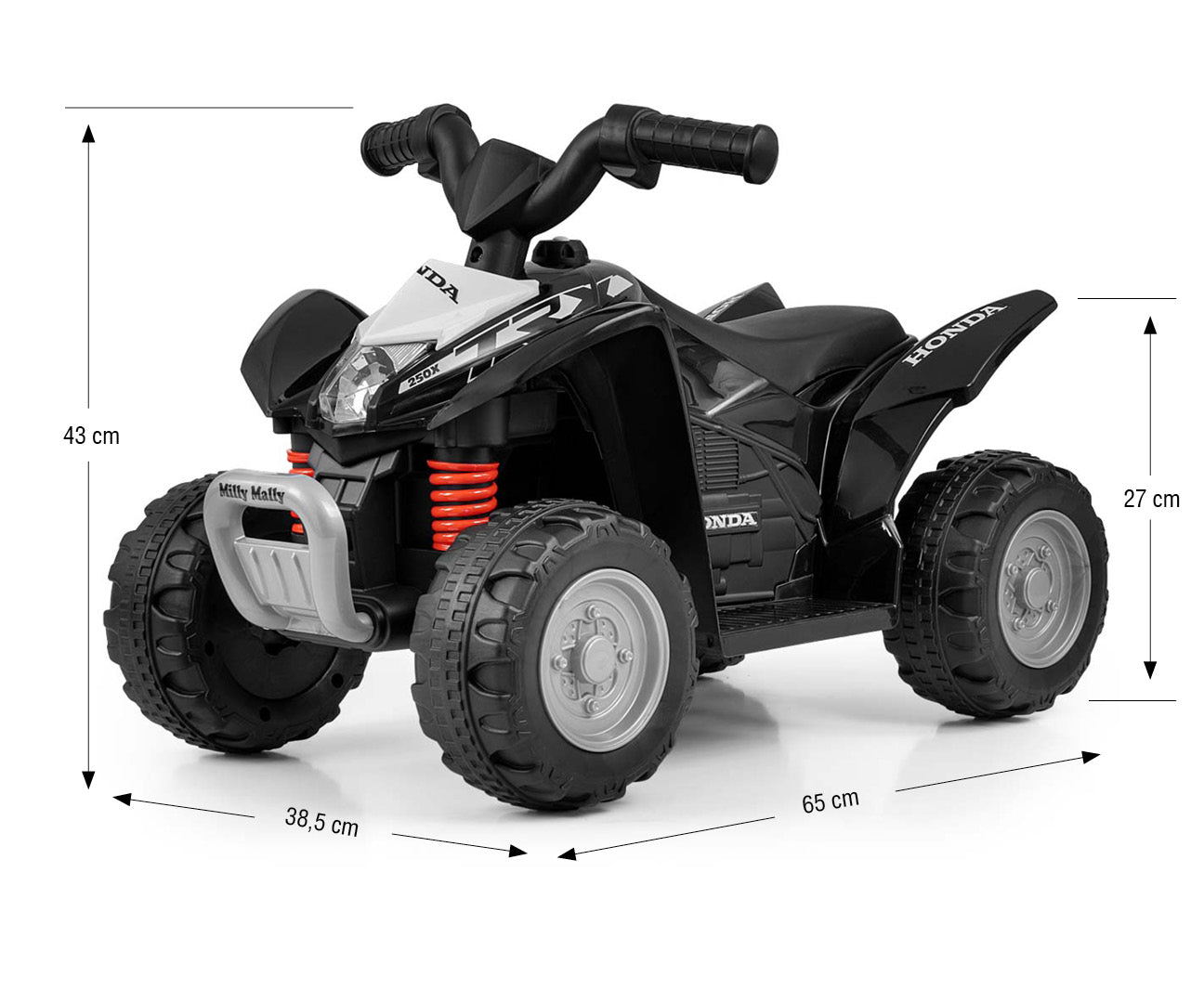 Honda ATV -sähkömönkijä, musta, 24 kk+ - Ride-ons - Lasten ajoneuvot
