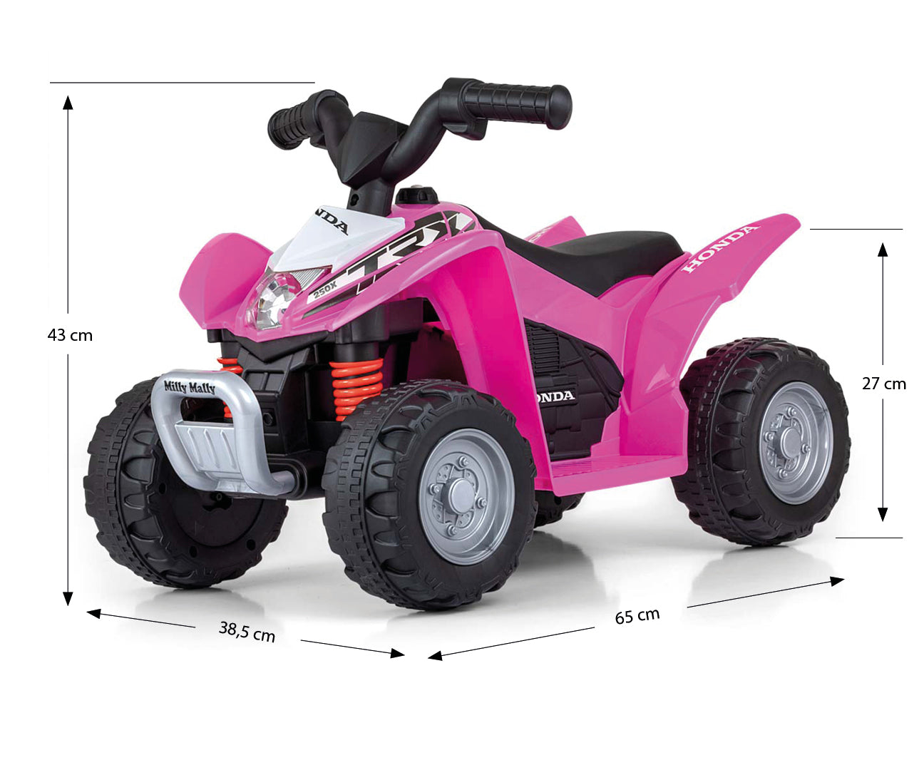 Honda ATV -sähkömönkijä, vaaleanpunainen, 24 kk+ - Ride-ons - Lasten ajoneuvot