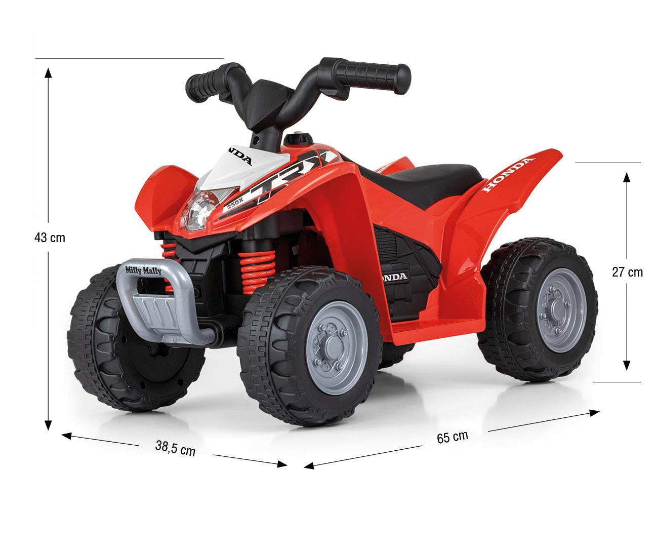 Honda ATV -sähkömönkijä, punainen, 24 kk+ - Ride-ons - Lasten ajoneuvot