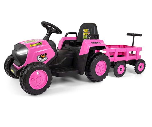 Rolly lasten sähkötraktori pinkki - Sähköautot - Lasten ajoneuvot