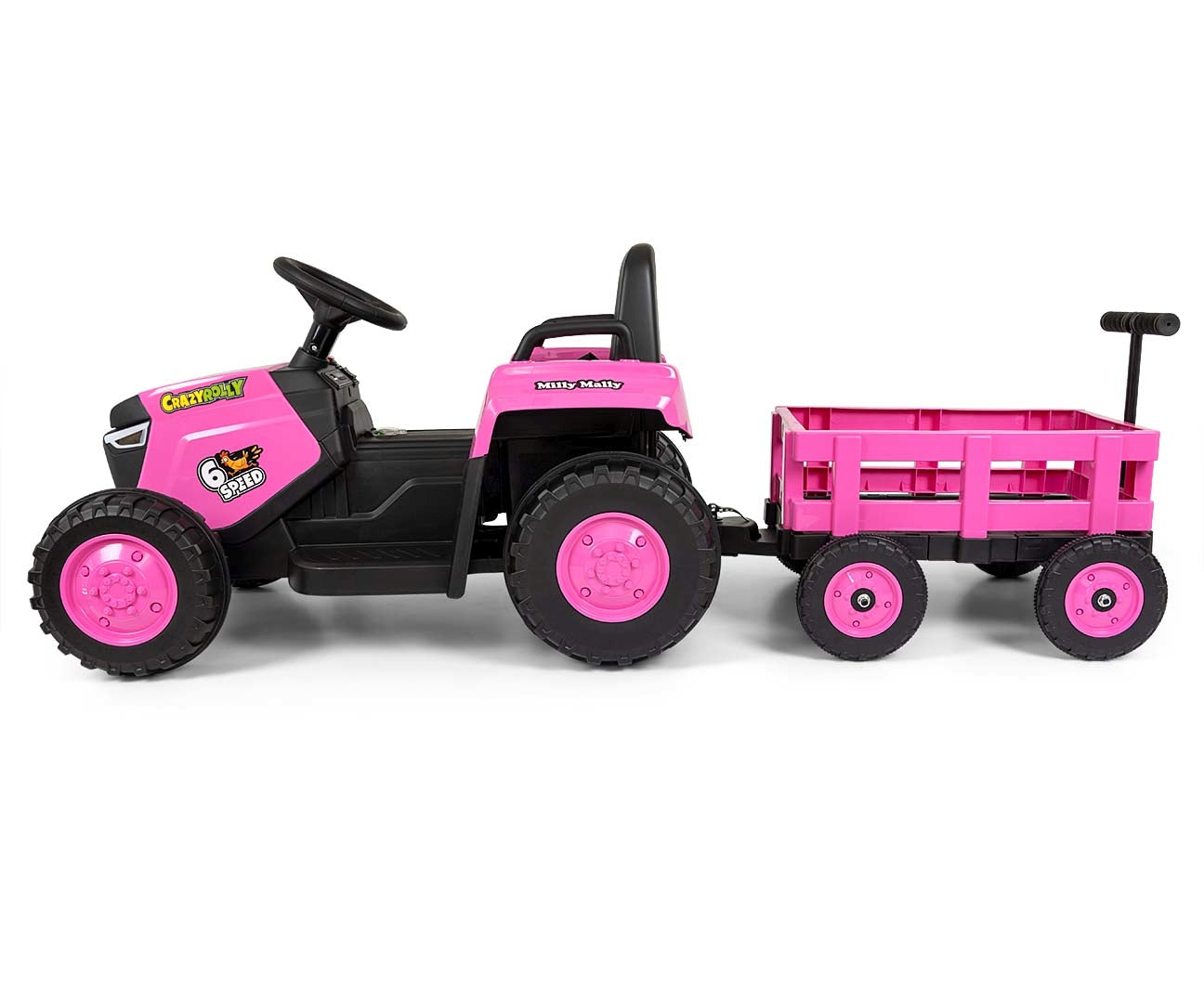 Rolly lasten sähkötraktori pinkki - Sähköautot - Lasten ajoneuvot