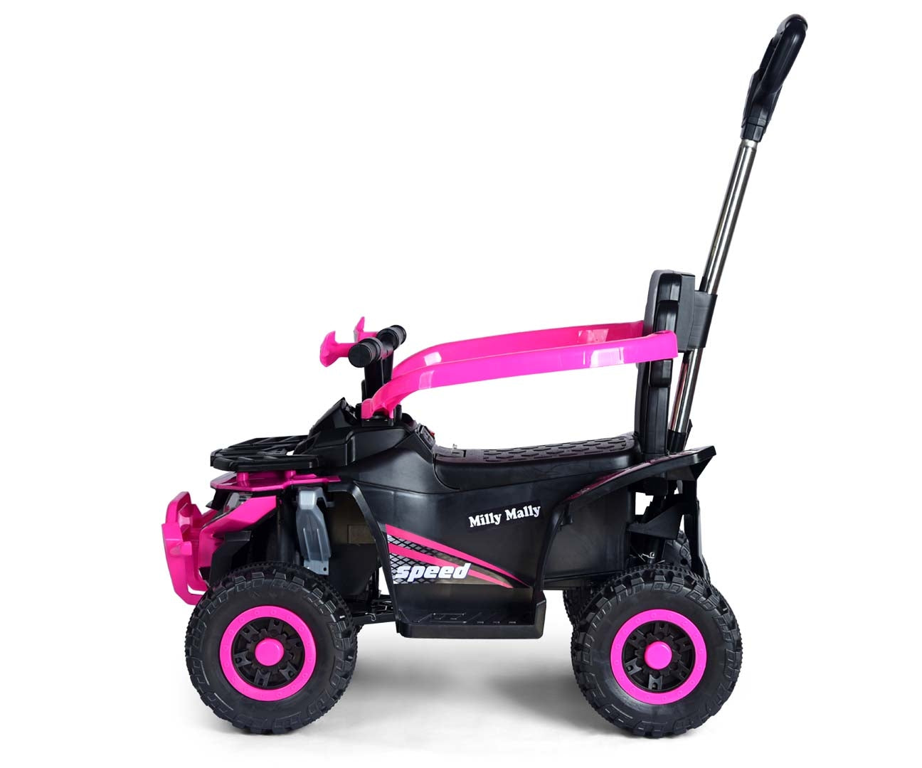 Star sähkömönkijä ja työntöauto lapsille, pinkki - Sähköautot - Lasten ajoneuvot