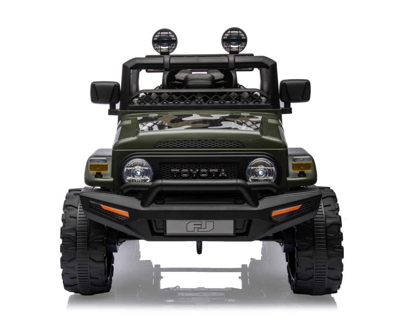 Toyota FJ Cruiser lasten sähköauto army vihreä 3–6 vuotta - Sähköautot - Lasten ajoneuvot