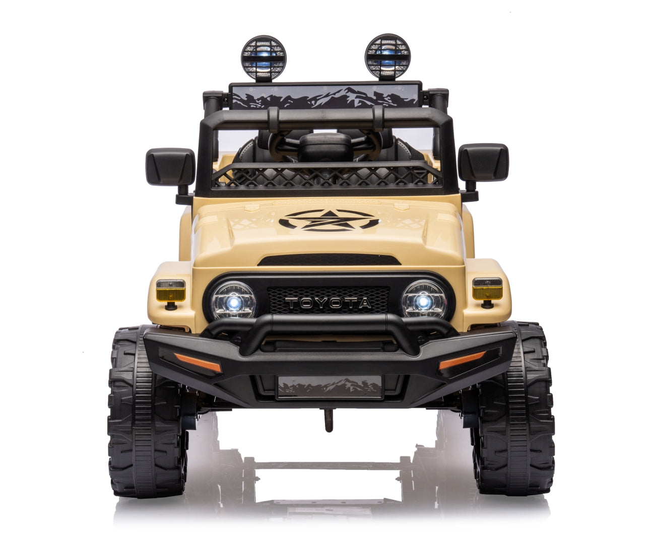 Toyota FJ Cruiser lasten sähköauto khaki 3–6 vuotta - Sähköautot - Lasten ajoneuvot
