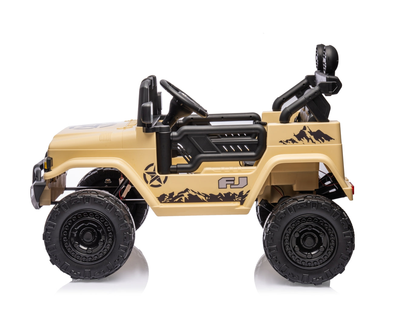 Toyota FJ Cruiser lasten sähköauto khaki 3–6 vuotta - Sähköautot - Lasten ajoneuvot