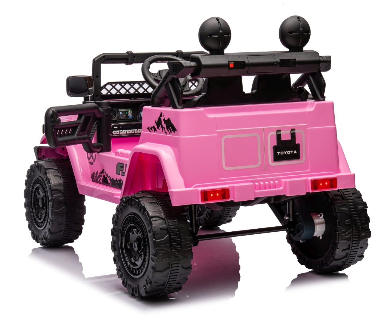 Toyota FJ Cruiser lasten sähköauto pinkki 3+ - Sähköautot - Lasten ajoneuvot