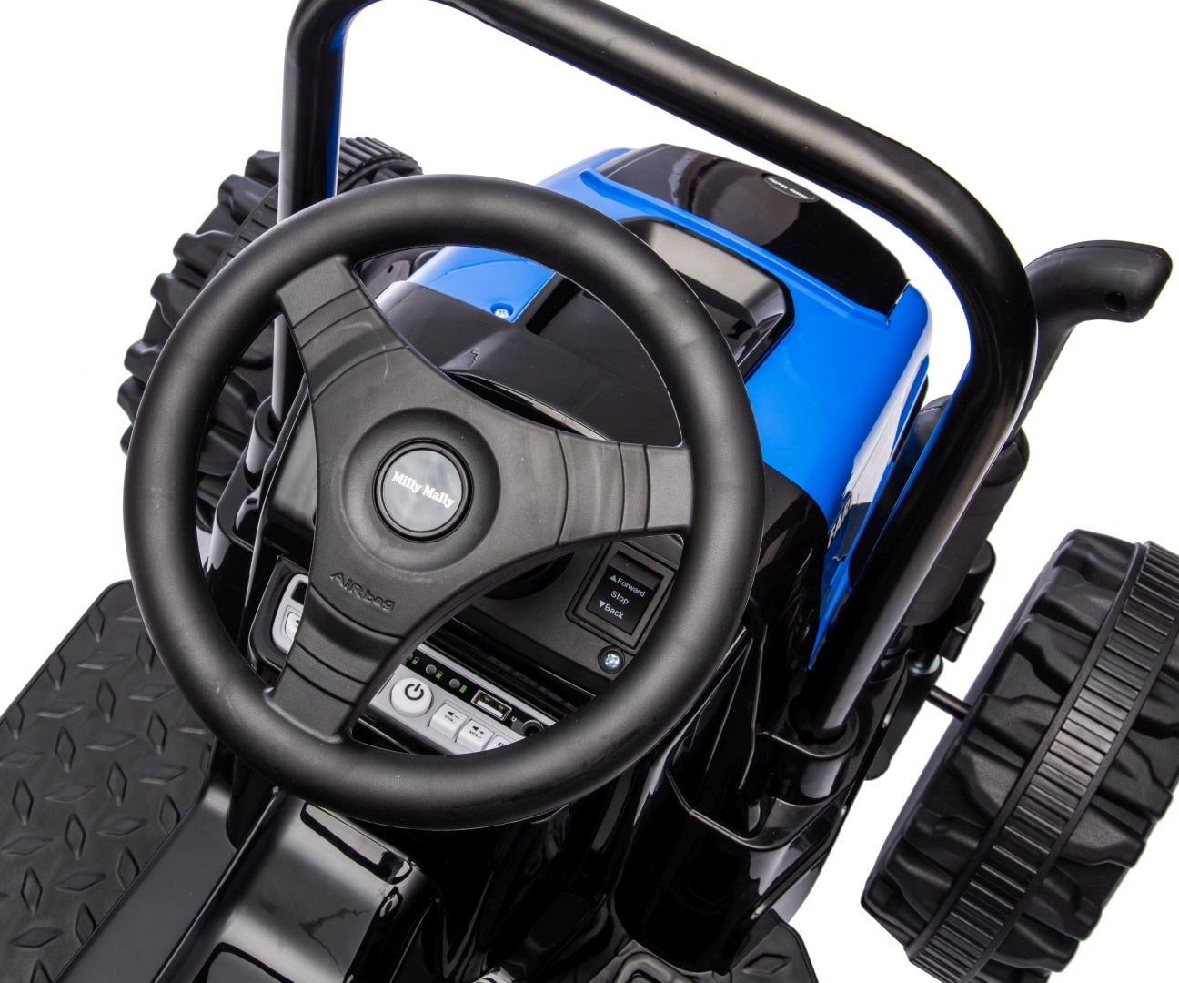Farmer traktori peräkärryllä lasten sähköauto sininen 3–5 vuotta - Sähköautot - Lasten ajoneuvot