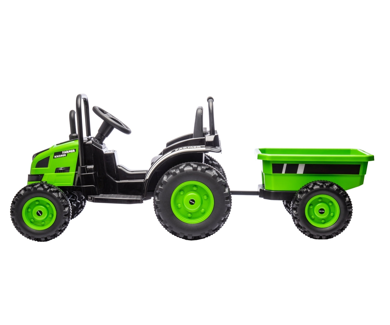 Farmer traktori peräkärryllä lasten sähköauto vihreä 3–5 vuotta - Sähköautot - Lasten ajoneuvot